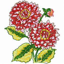 Flowers And Tree Embroidery Design 12 Flowers And Tree Embroidery Design 12